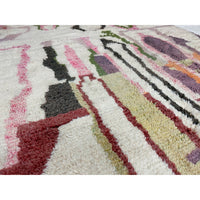 Art deco Moroccan artisan rug with abstract pattern design - Kantara | Moroccan Rugs