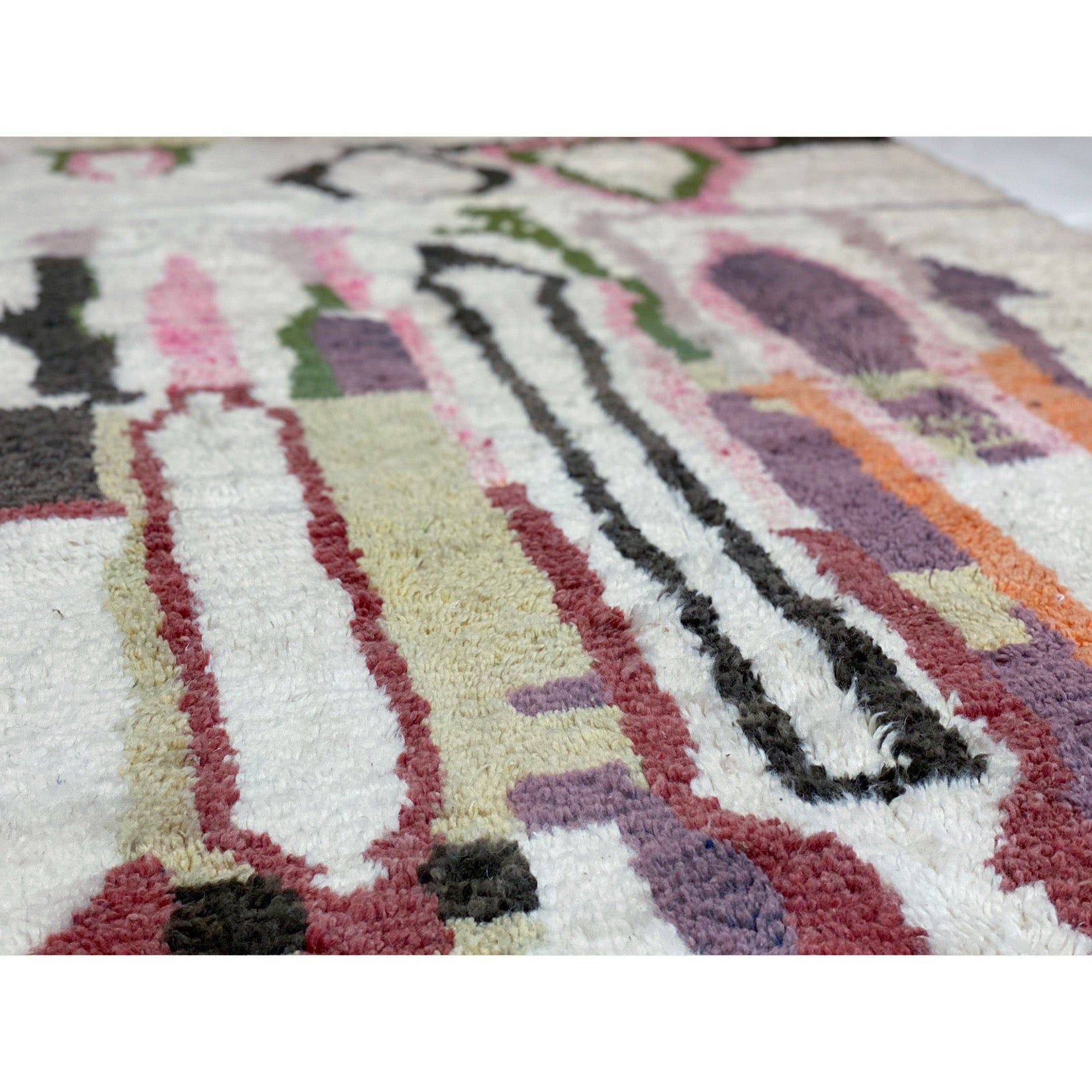 Large wool low pile Moroccan berber rug - Kantara | Moroccan Rugs