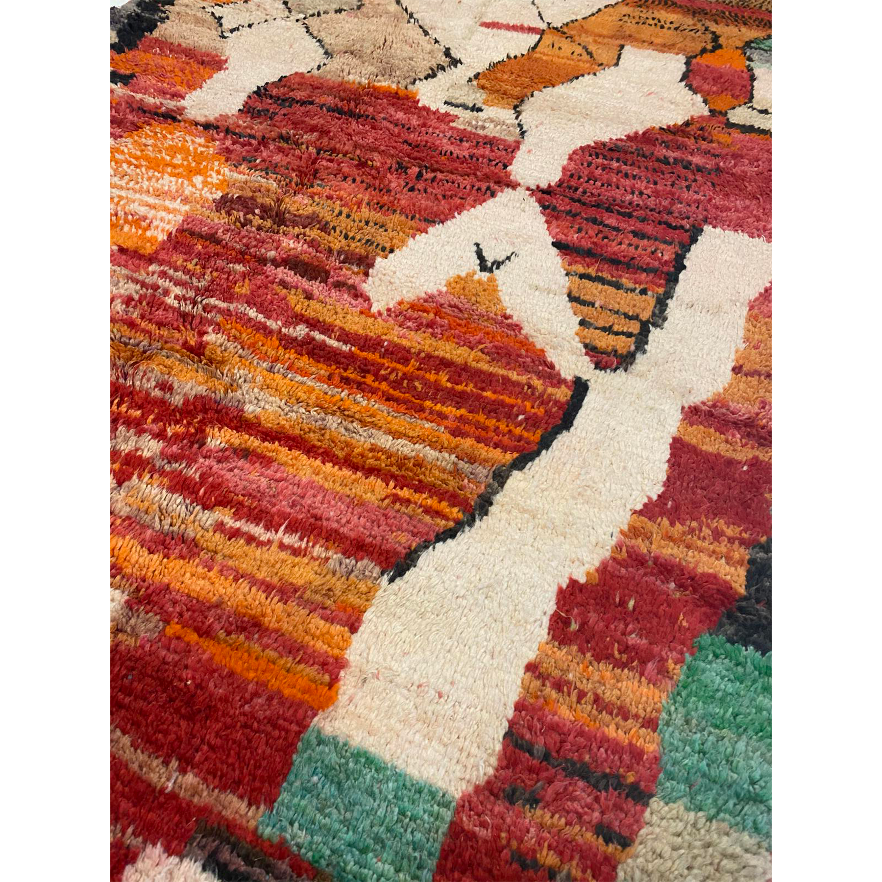 Authentic handknotted wool boujaad berber rug - Kantara | Moroccan Rugs
