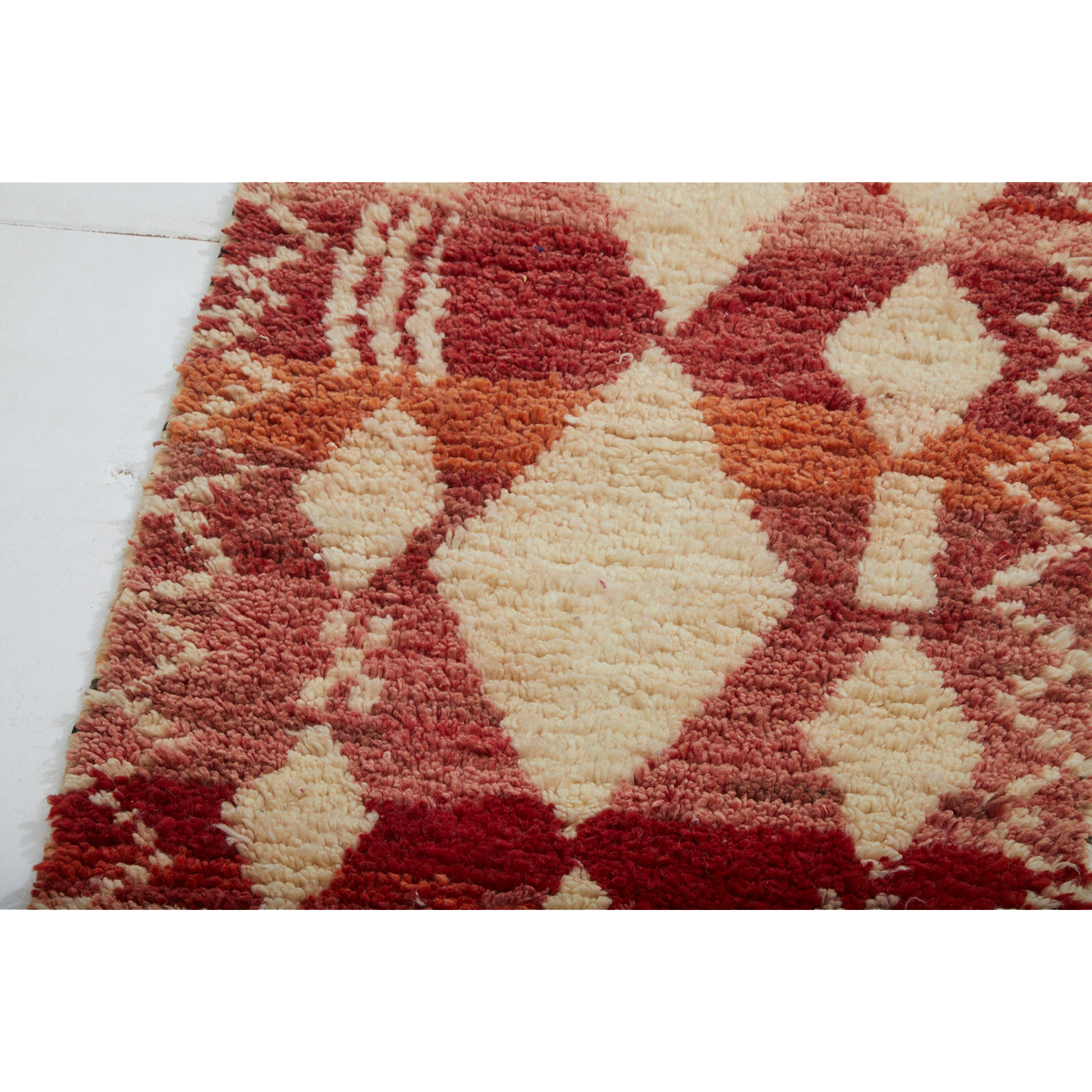 Vintage red Moroccan runner rug - Kantara | Moroccan Rugs