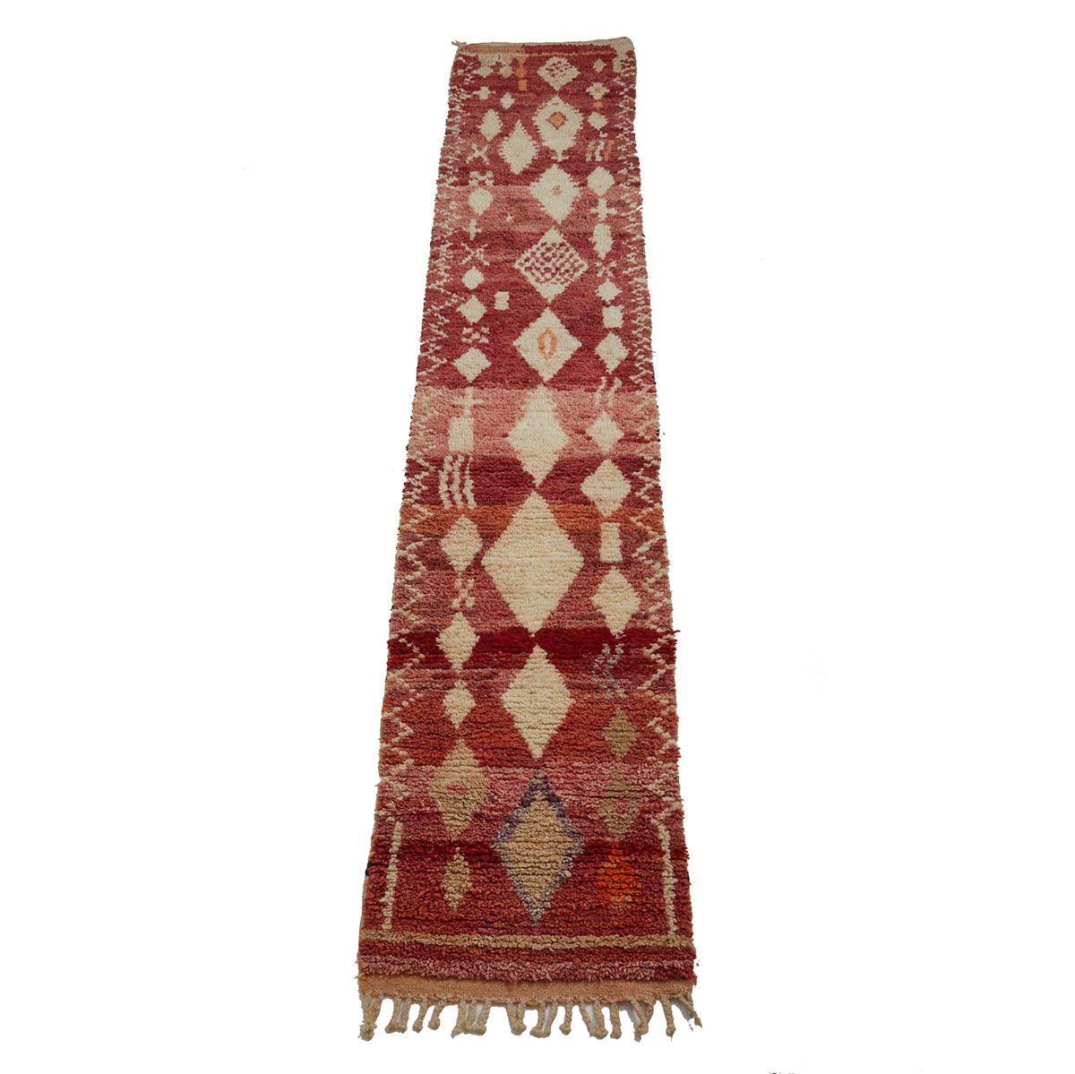 Red vintage Moroccan hallway rug - Kantara | Moroccan Rugs