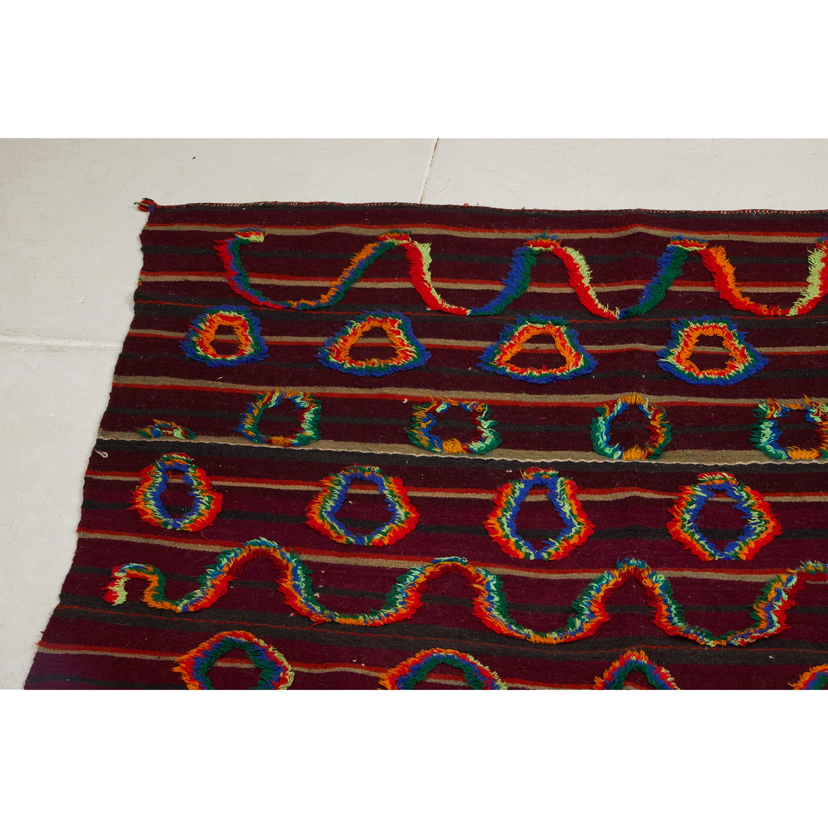 Colorful rainbow Moroccan berber kilim rug - Kantara | Moroccan Rugs