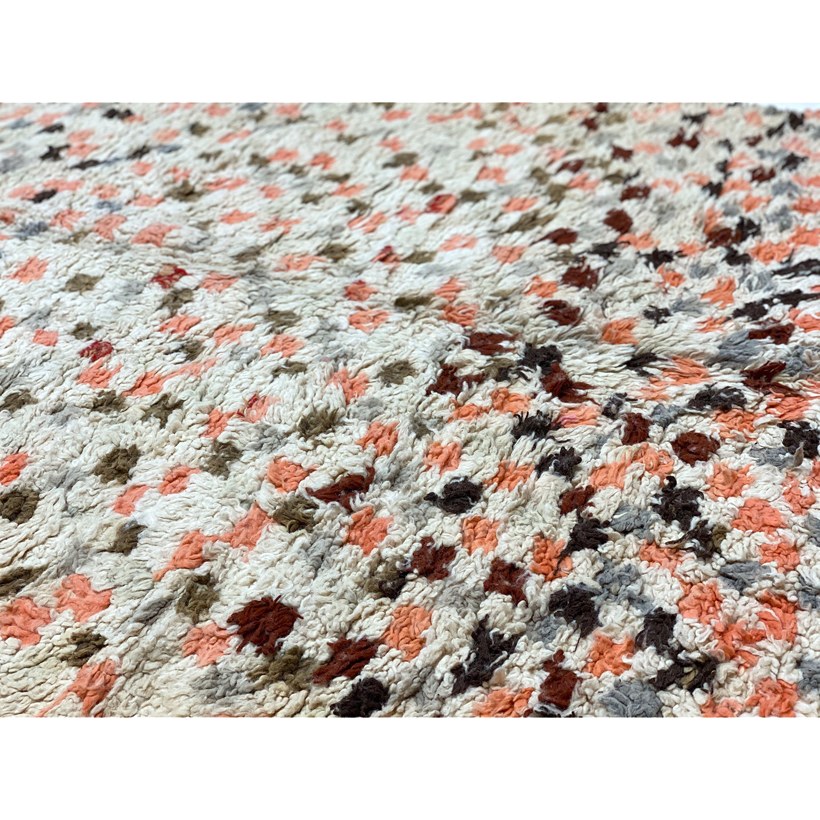 White handknotted wool berber carpet - Kantara | Moroccan Rugs