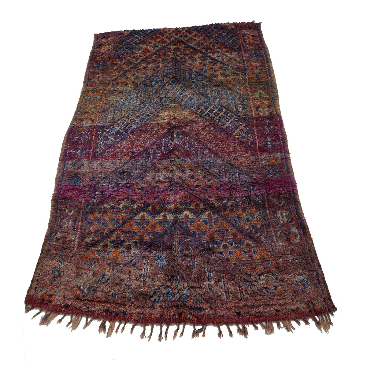 Purple reversible Moroccan berber carpet - Kantara | Moroccan Rugs