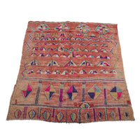 Pink wool contemporary berber carpet - Kantara | Moroccan Rugs