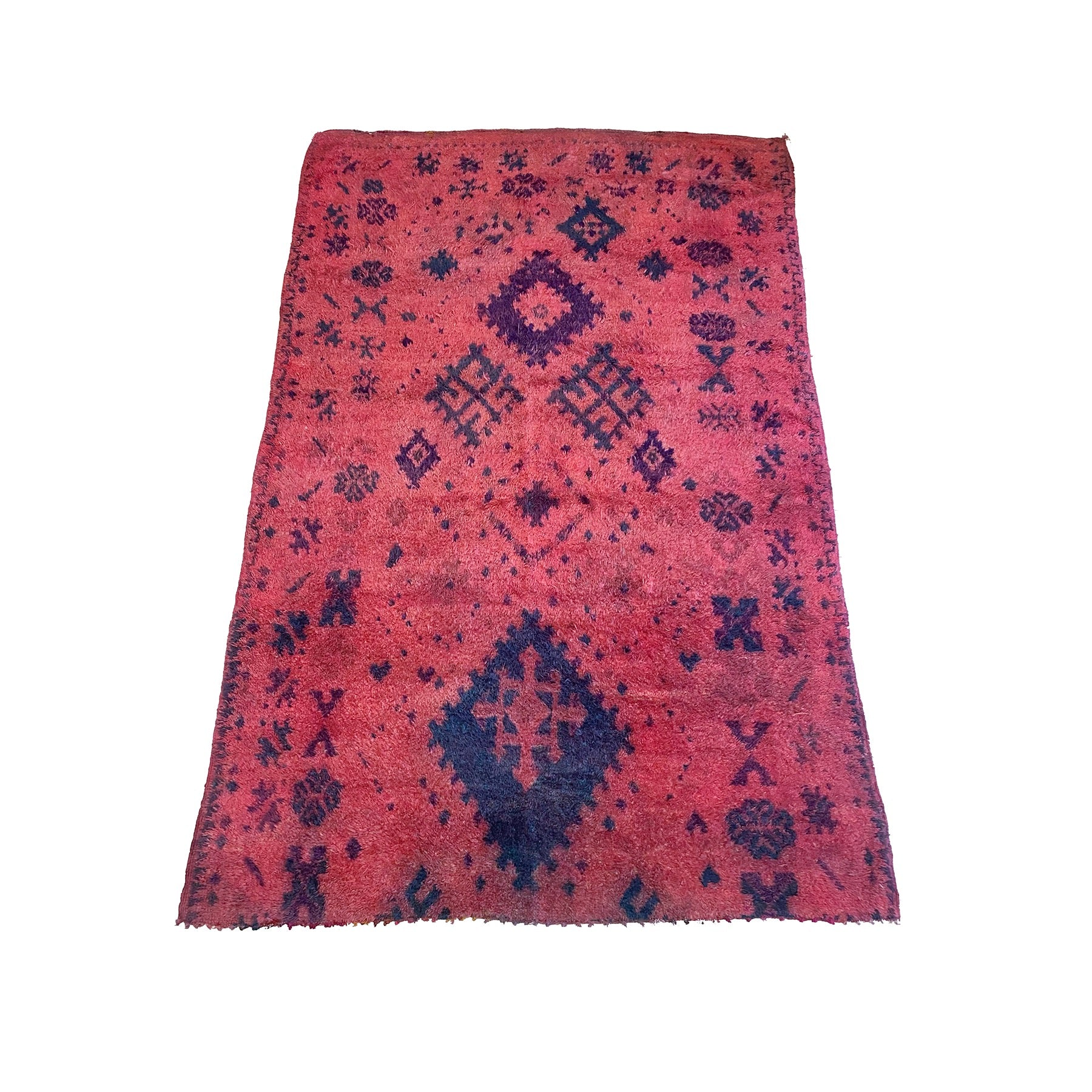 Vintage pink and purple Moroccan berber carpet - Kantara | Moroccan Rugs