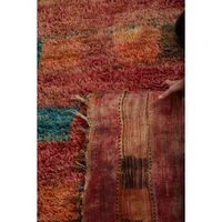 Red vintage wool Moroccan berber carpet - Kantara | Moroccan Rugs
