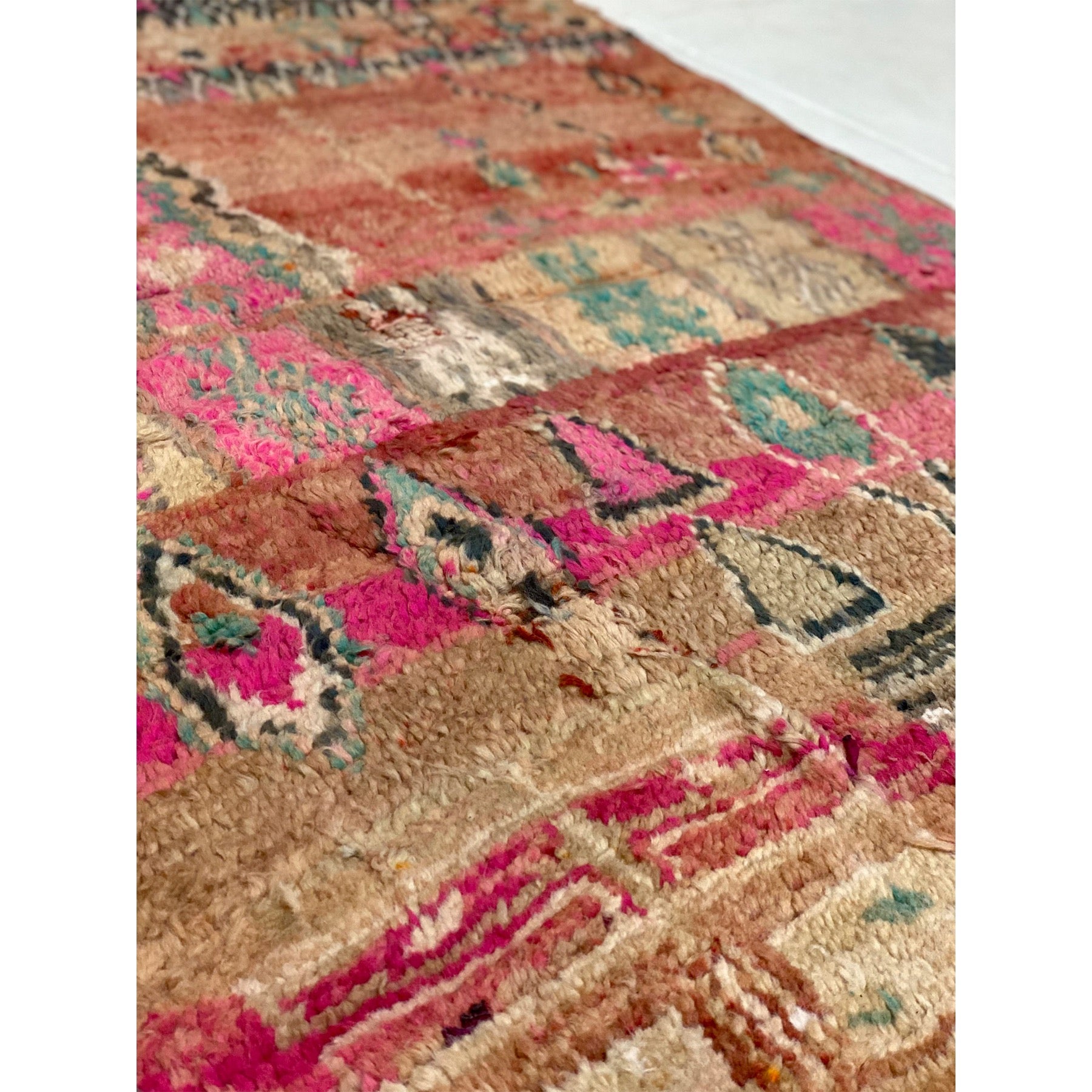 Vintage colorful Moroccan berber area rug - Kantara | Moroccan Rugs