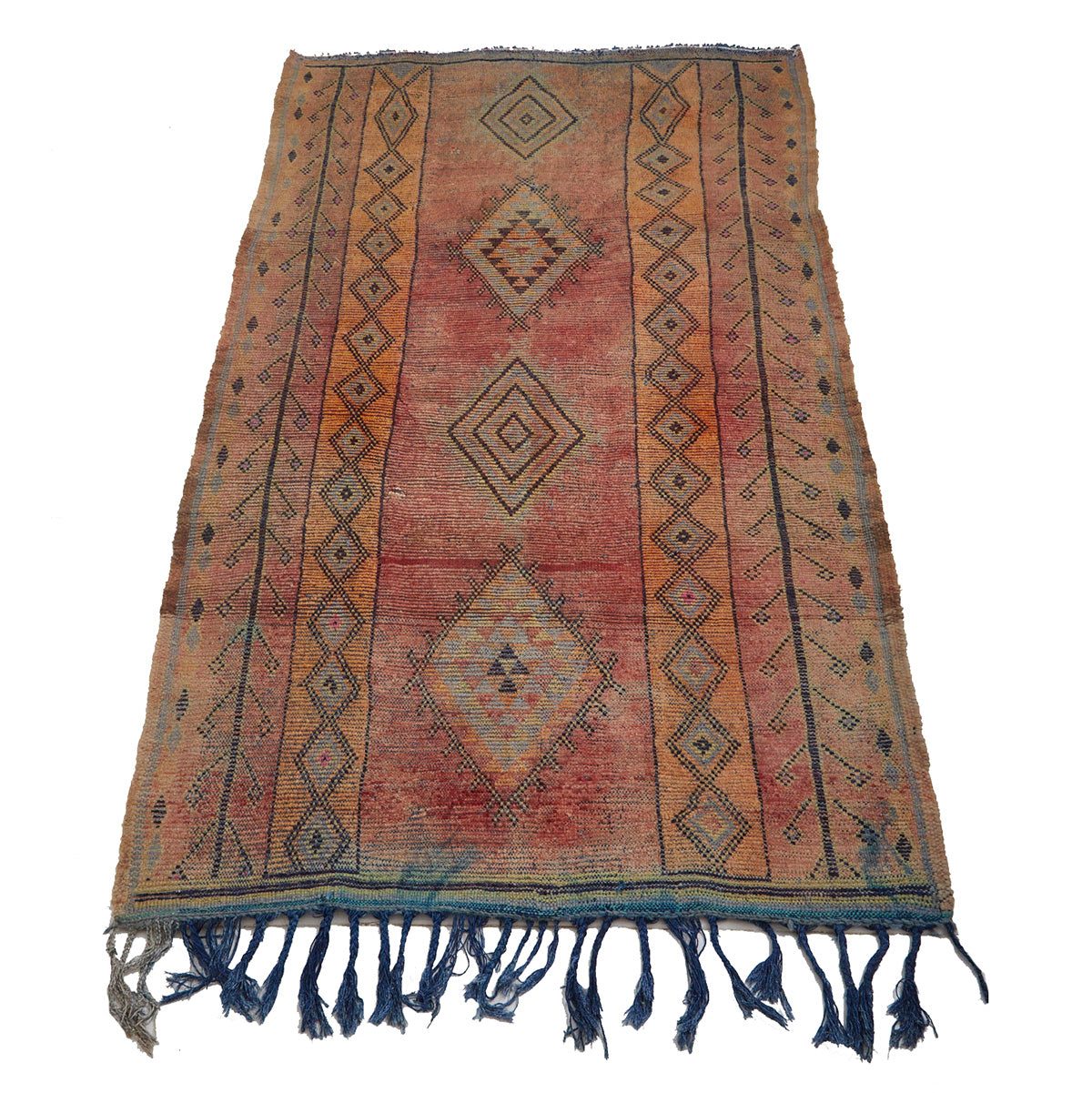 Reversible Moroccan area rug with diamond motifs - Kantara | Moroccan Rugs