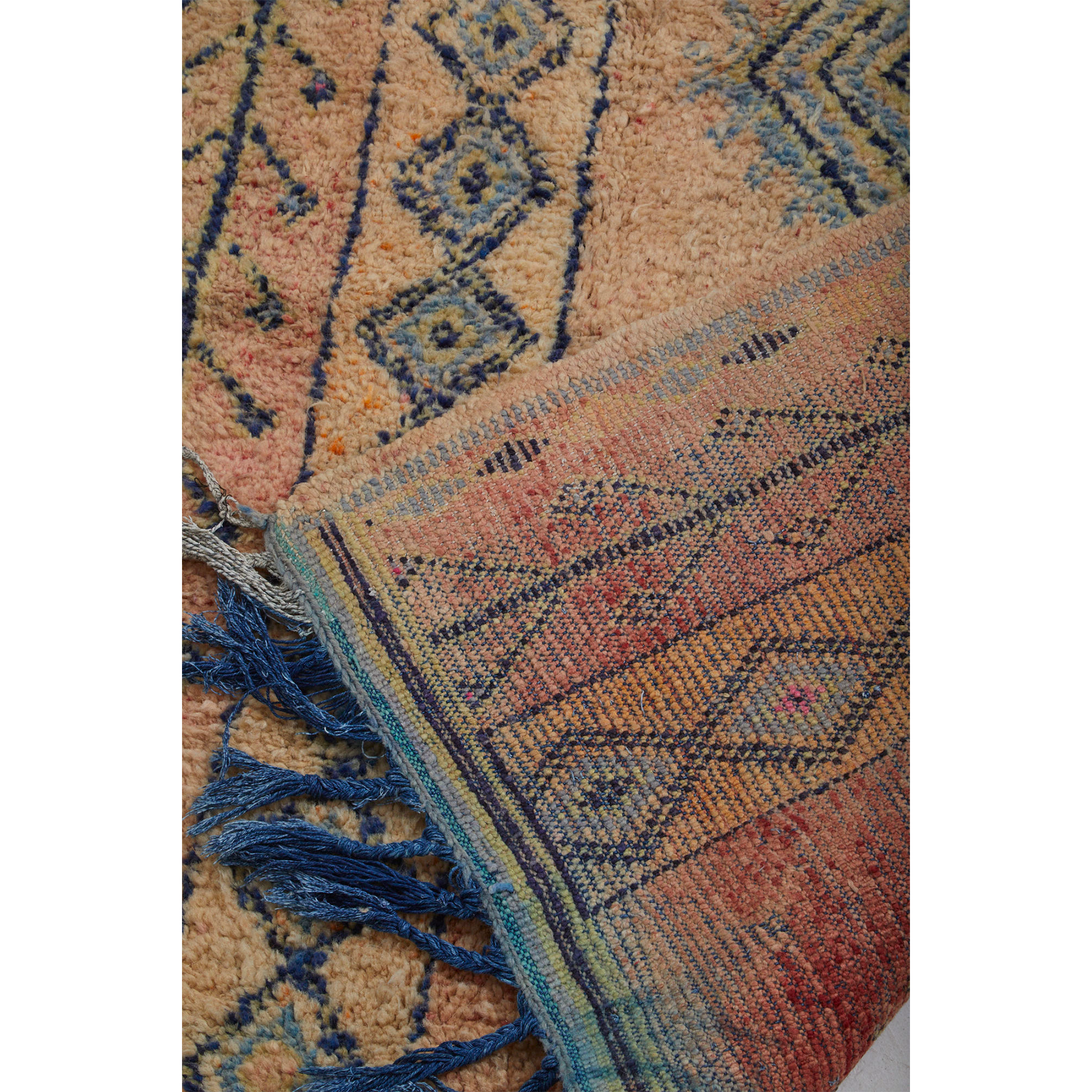 Authentic geometric Boujaad Moroccan area rug - Kantara | Moroccan Rugs