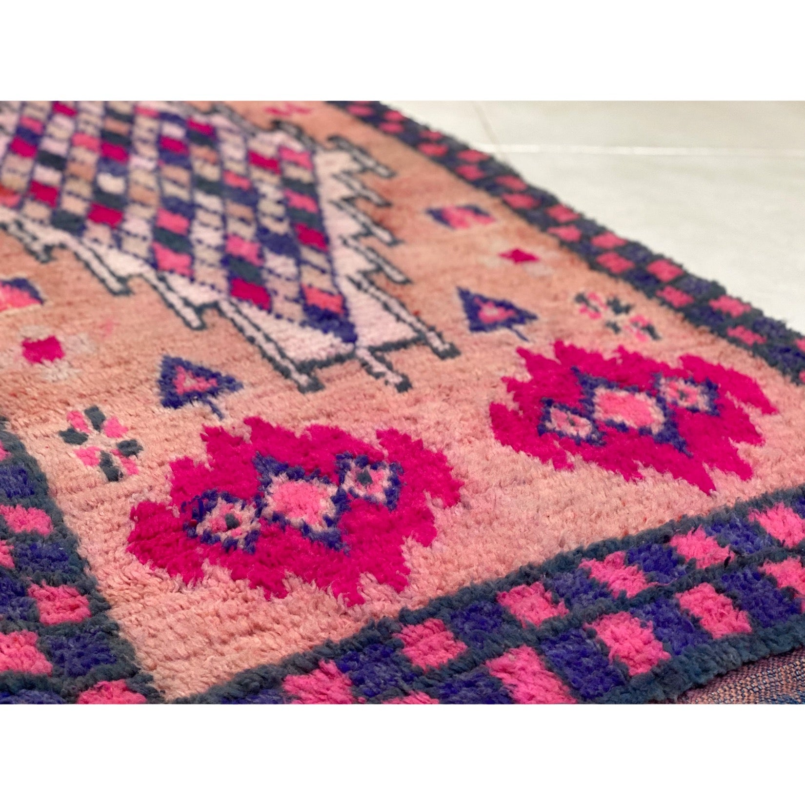 Pink and purple Moroccan kids' room rug - Kantara | Moroccan Rugs