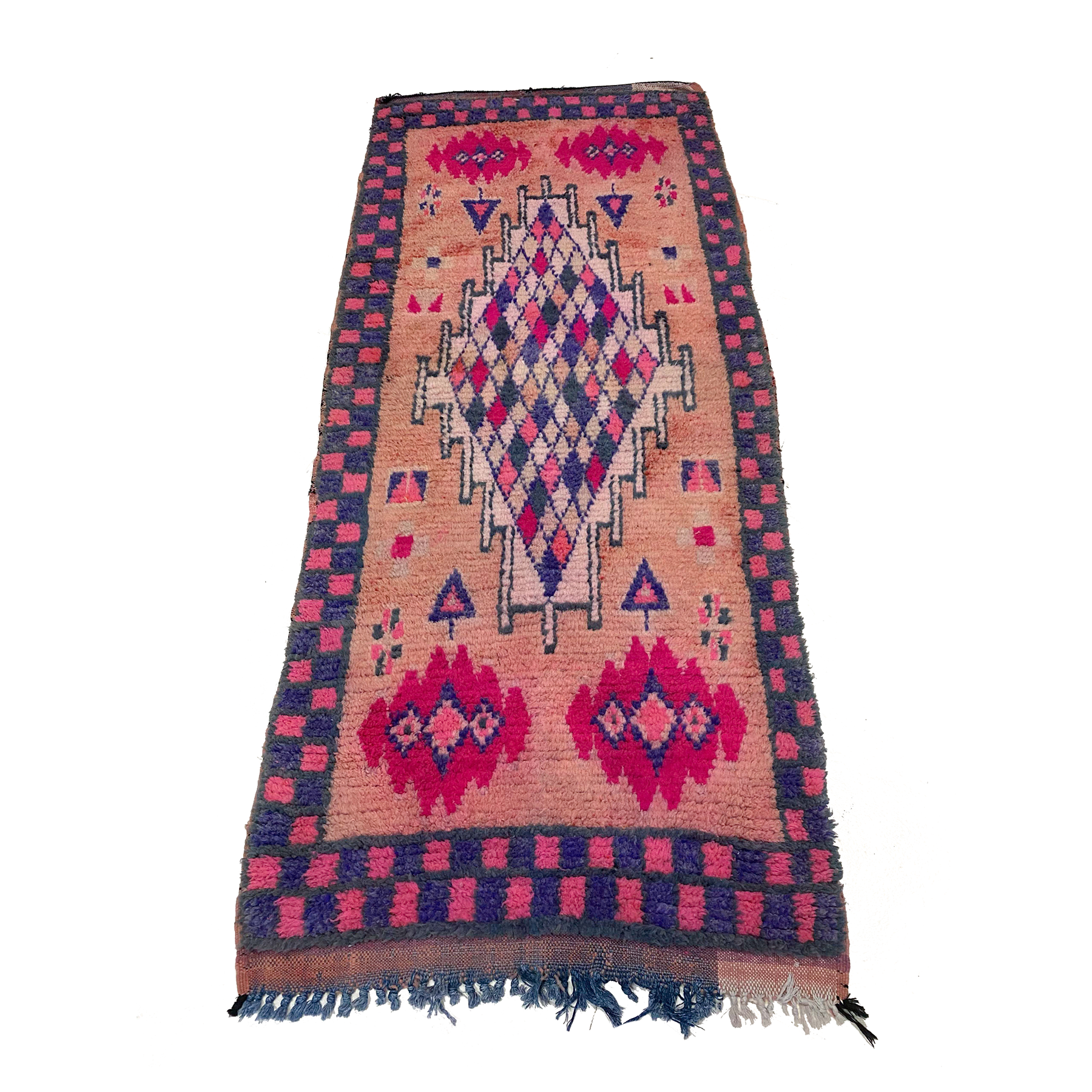 Pink and purple Moroccan entryway rug - Kantara | Moroccan Rugs