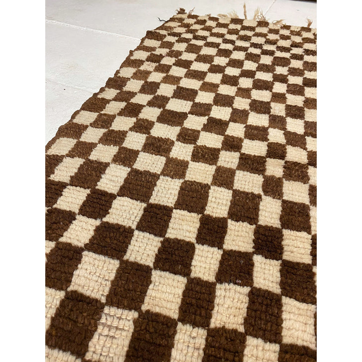 Minimal mid century Moroccan rag rug - Kantara | Moroccan Rugs