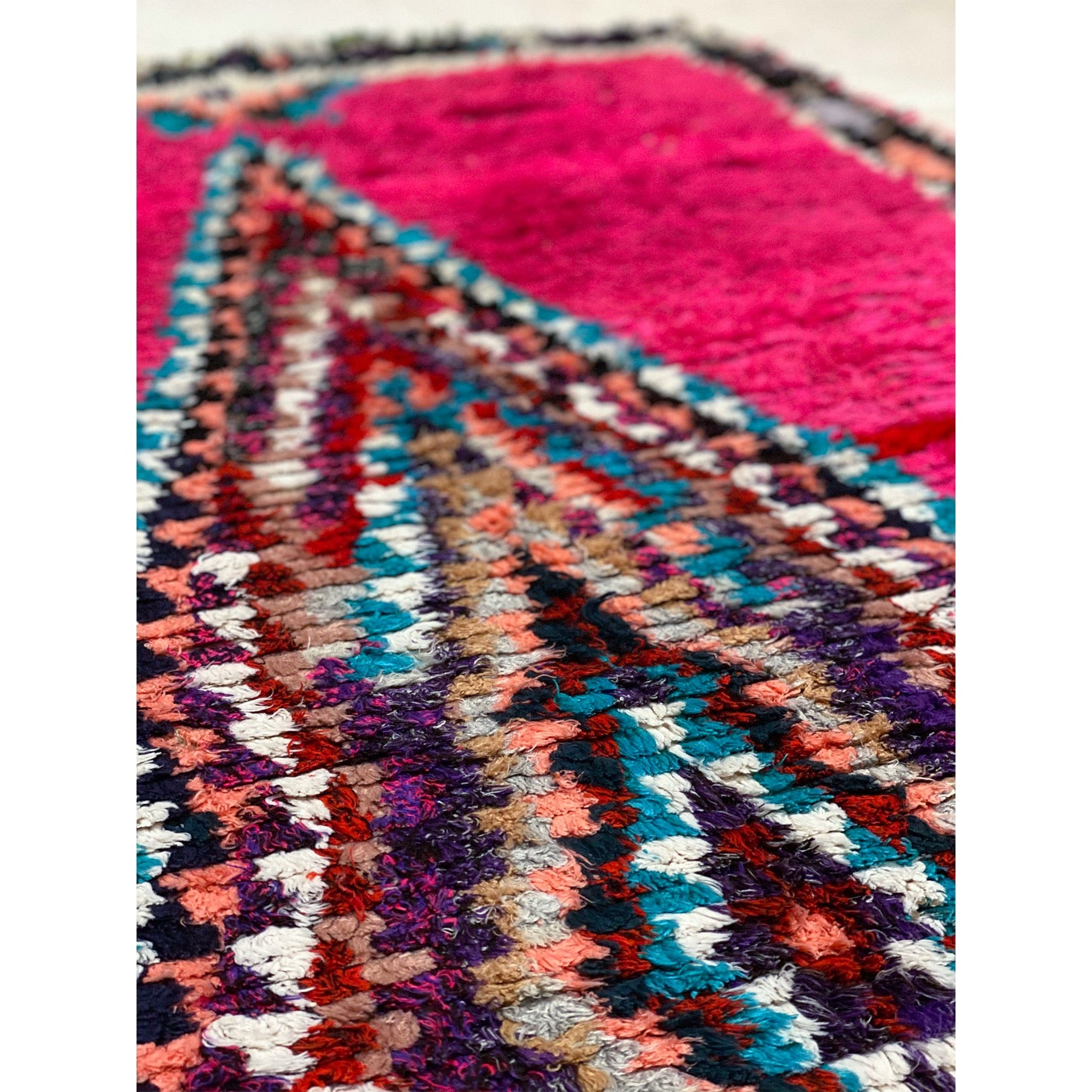 Medium sized pink Moroccan kids' room rug - Kantara | Moroccan Rugs