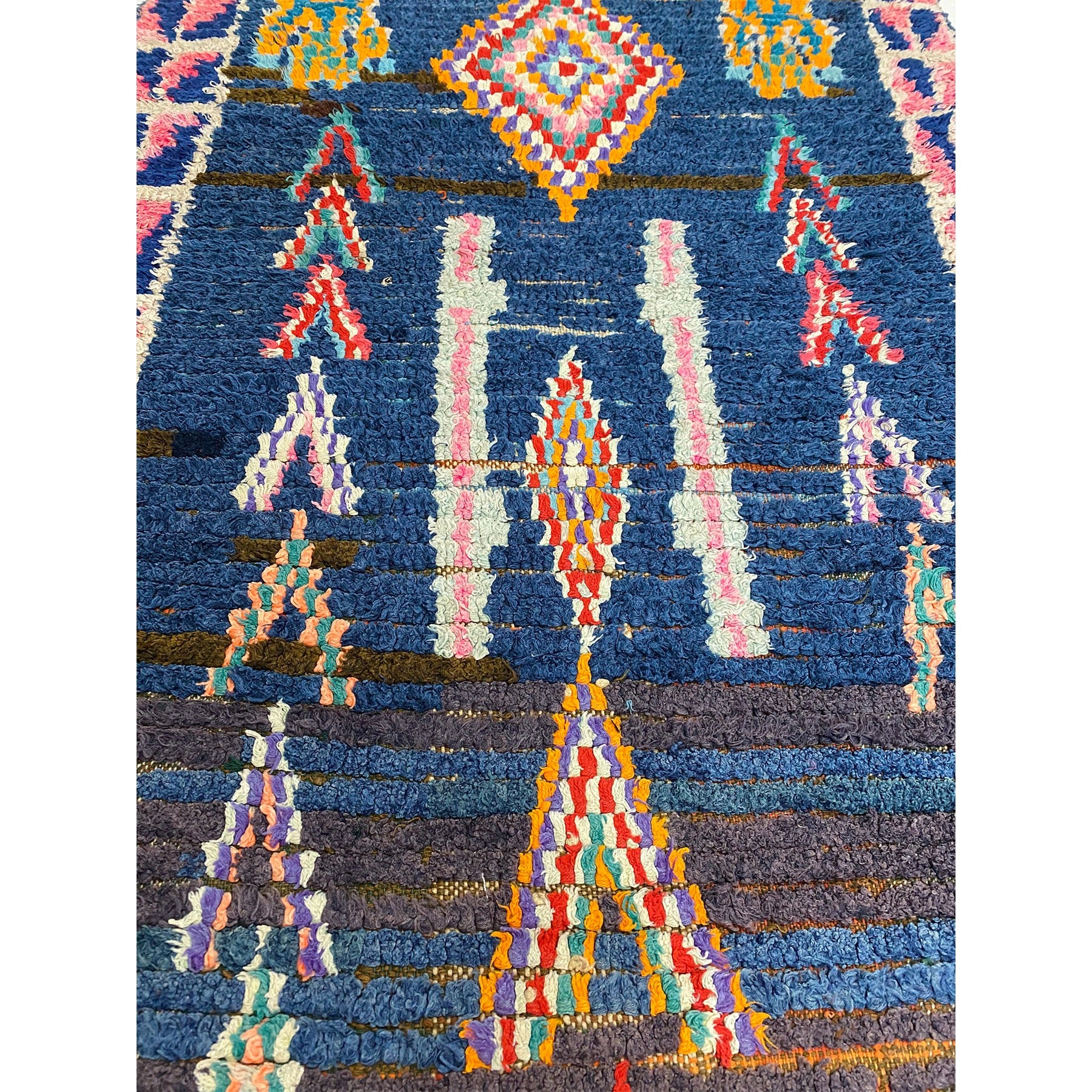 Colorful boucherouite berber runner rug - Kantara | Moroccan Rugs