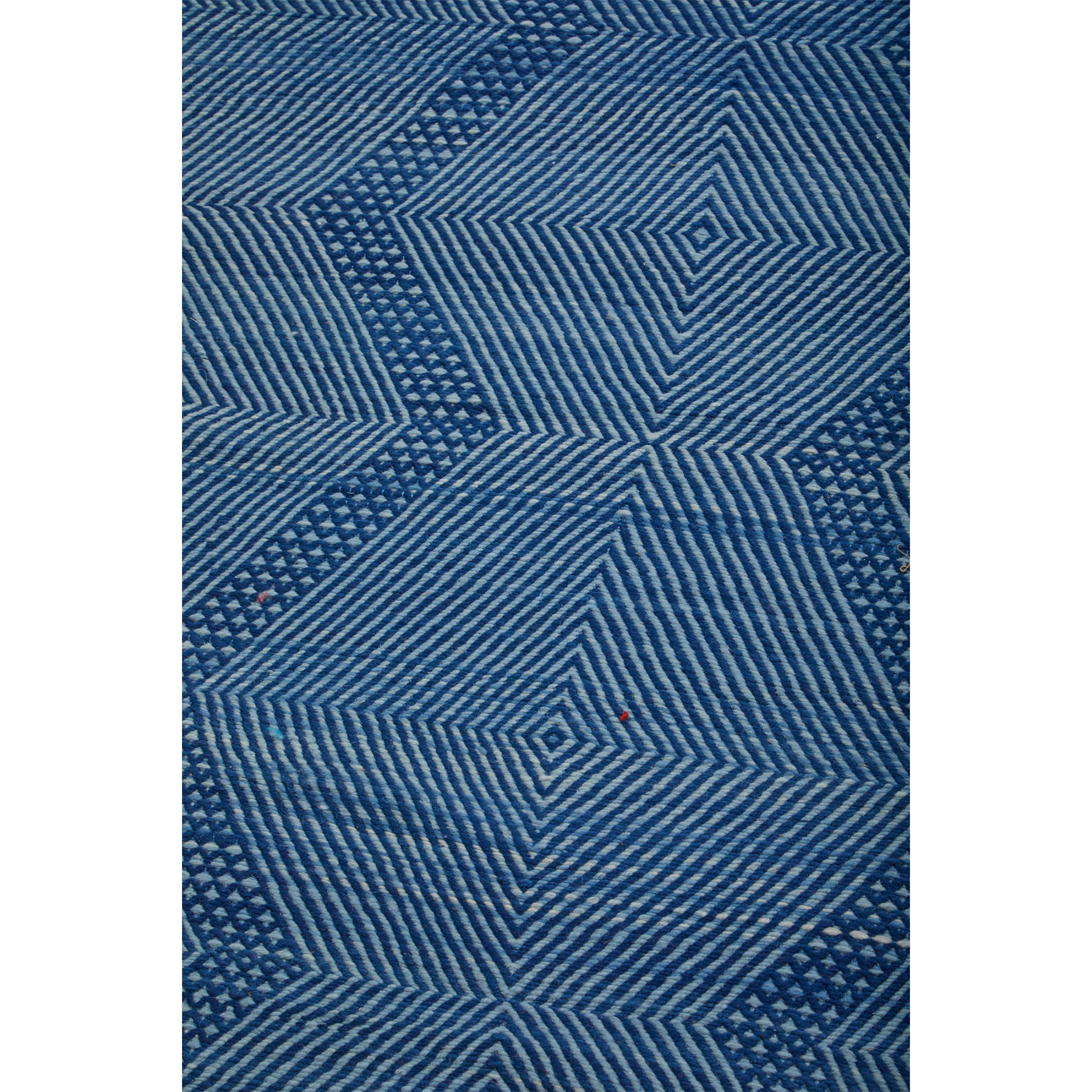 Blue flatweave Moroccan berber carpet - Kantara | Moroccan Rugs