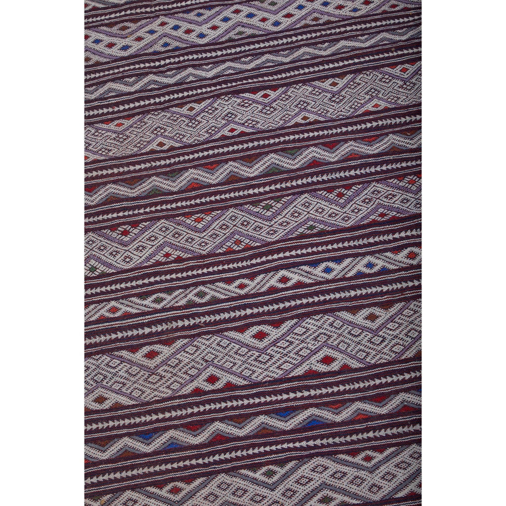 Contemporary purple flat woven Moroccan kilim rug - Kantara | Moroccan Rugs