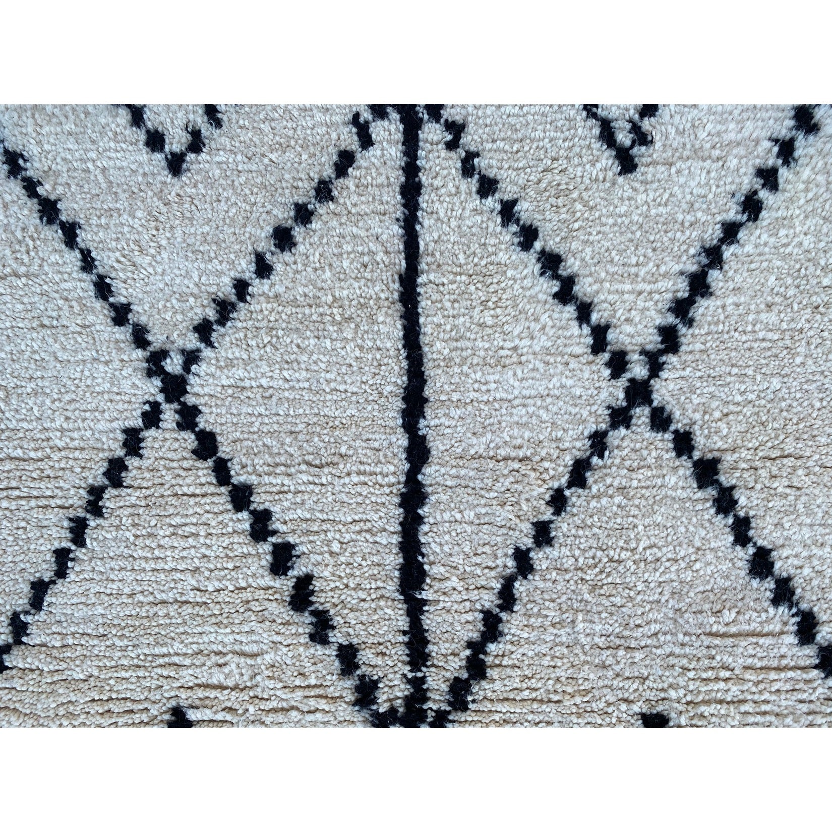 Cream colored handwoven Moroccan berber carpet - Kantara | Moroccan Rugs