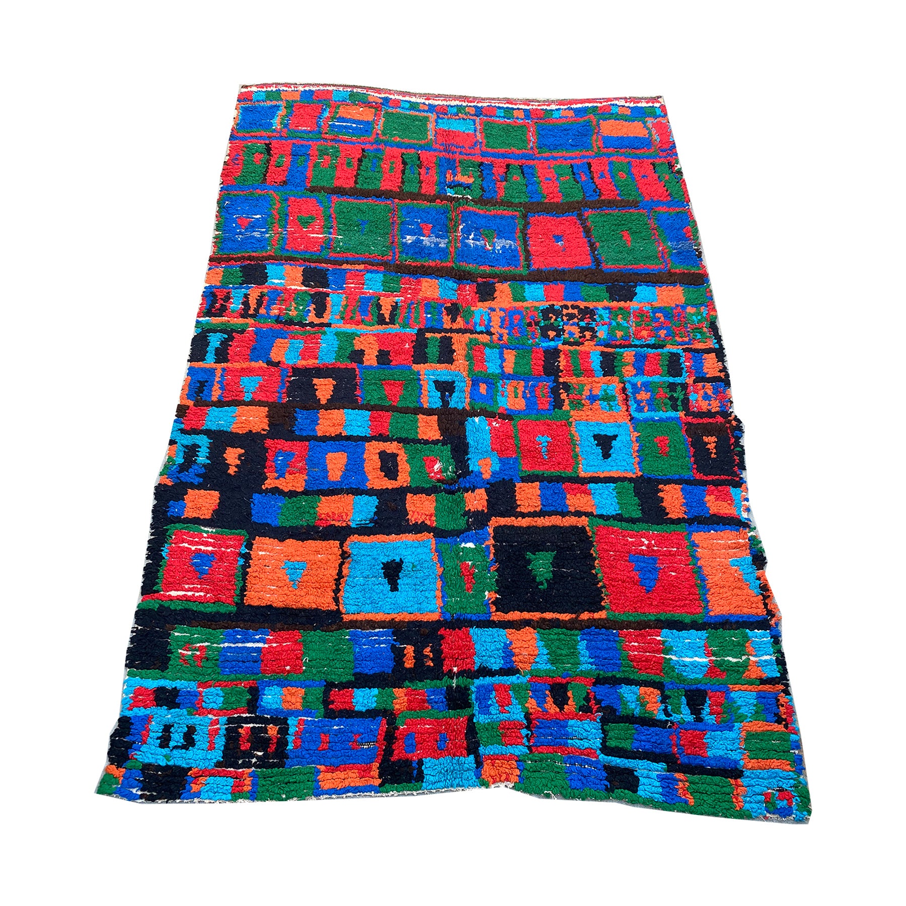 Vintage Moroccan colorblock rug - Kantara | Moroccan Rugs