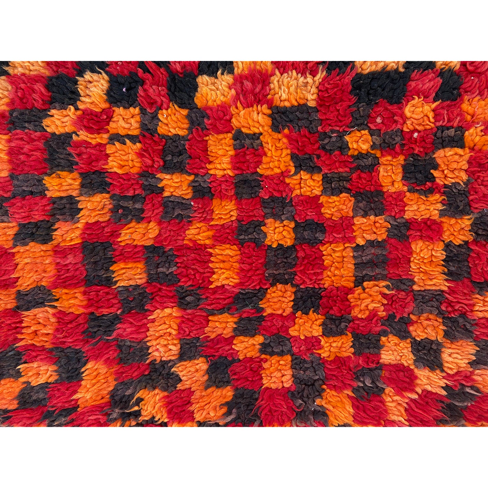 Custom Boujaad Moroccan berber checkerboard print rug - Kantara | Moroccan Rugs
