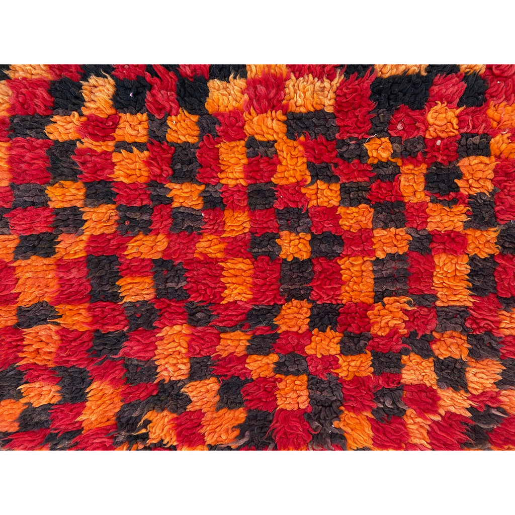 Custom Boujaad Moroccan berber checkerboard print rug - Kantara | Moroccan Rugs