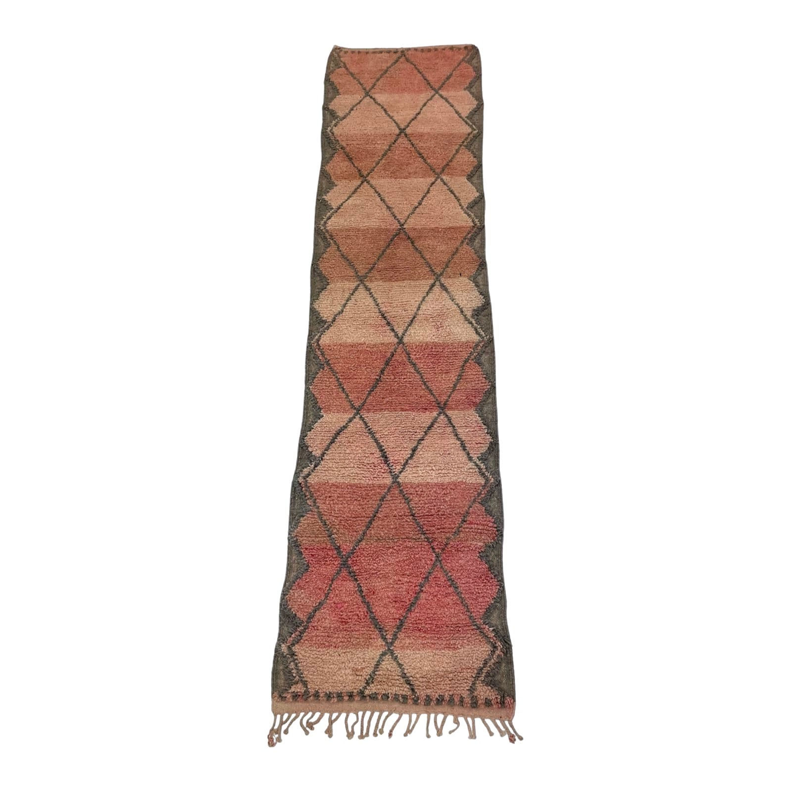 Handwoven pink vintage Moroccan runner rug - Kantara | Moroccan Rugs