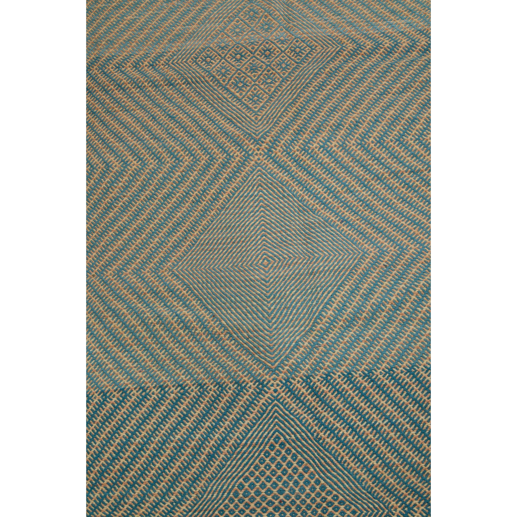 Light blue contemporary Moroccan berber flatweave kilim rug - Kantara | Moroccan Rugs