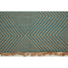Boho chic Moroccan flatweave kilim area rug in blue ombré - Kantara | Moroccan Rugs
