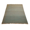 Blue ombré Moroccan Zanafi flatweave rug with diamond motifs - Kantara | Moroccan Rugs
