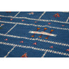 Dark blue Moroccan berber flatwoven kilim entryway rug - Kantara | Moroccan Rugs