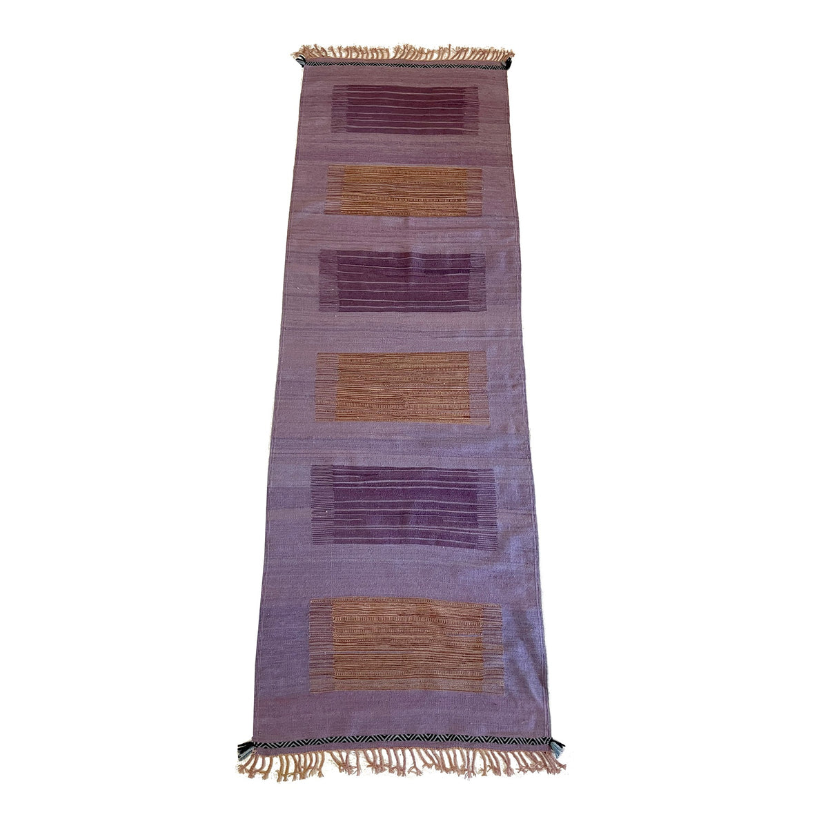 Contemporary Moroccan runner rug in light purple Kantara Moroccan Rugs