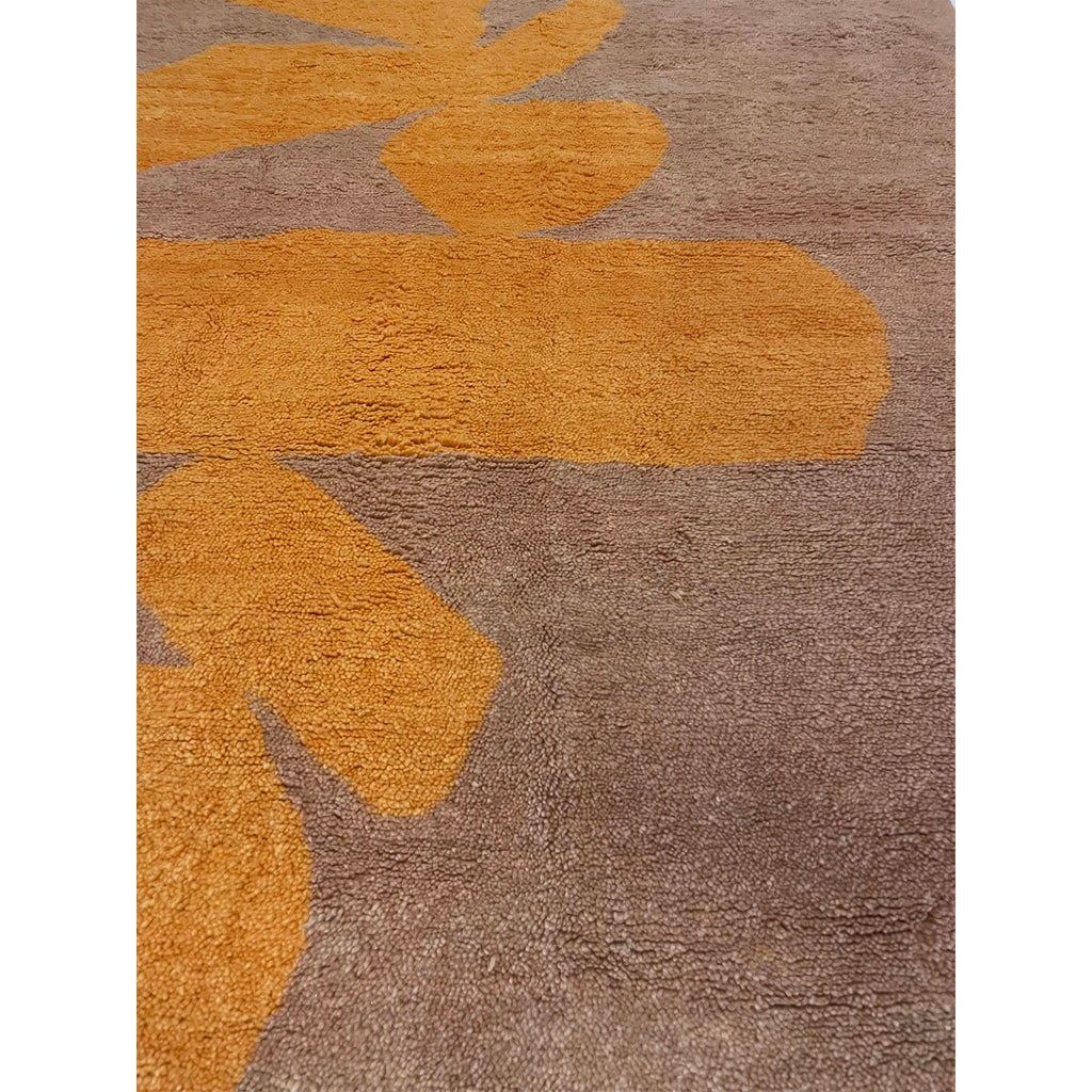 One of a kind yellow and beige handknotted Moroccan rug - Kantara | Moroccan Rugs