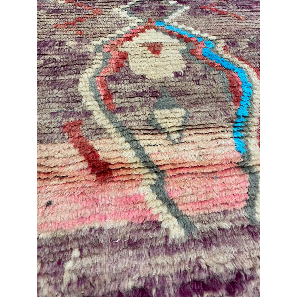 Handwoven purple Moroccan runner with abstract design– Kantara ...