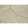 detail of oversized neutral Moroccan beni Mrirt rug where you see texture difference in the rug
