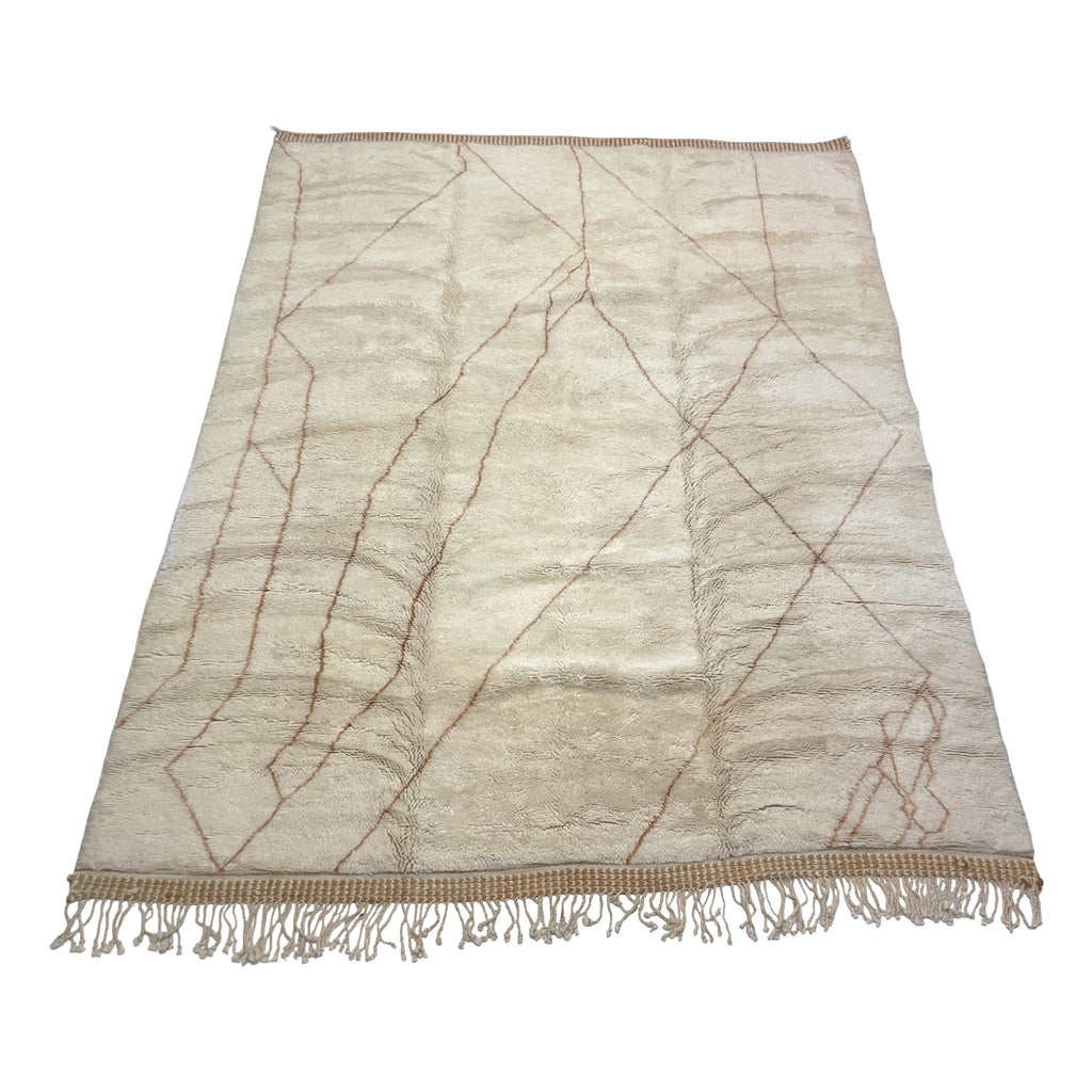 Plush white oversized Moroccan Beni Ourain rug - Kantara | Moroccan Rugs