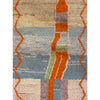 Boho chic mint green Moroccan runner with abstract pattern - Kantara | Moroccan Rugs