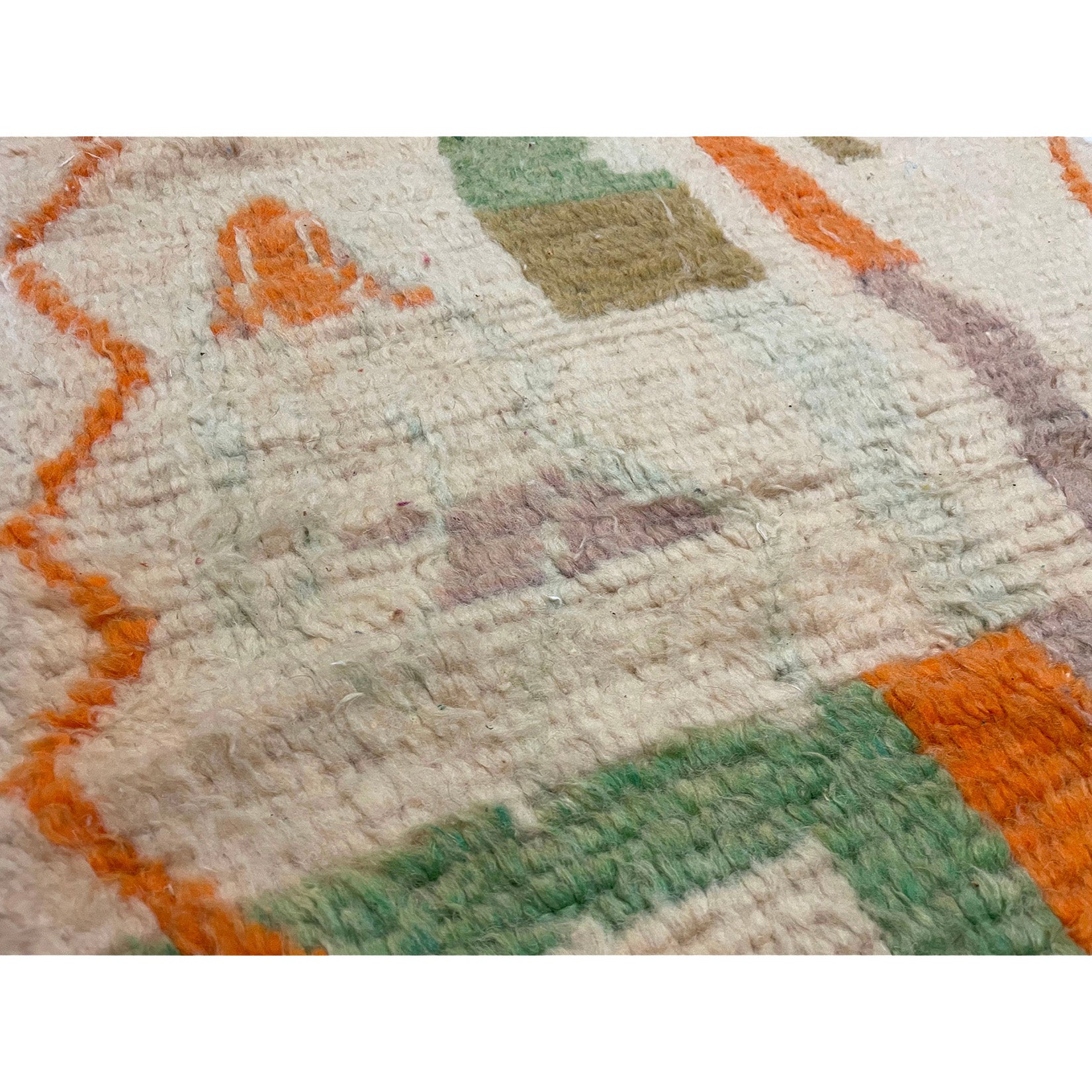 One-of-a-kind Moroccan runner rug with colorful details - Kantara | Moroccan Rugs