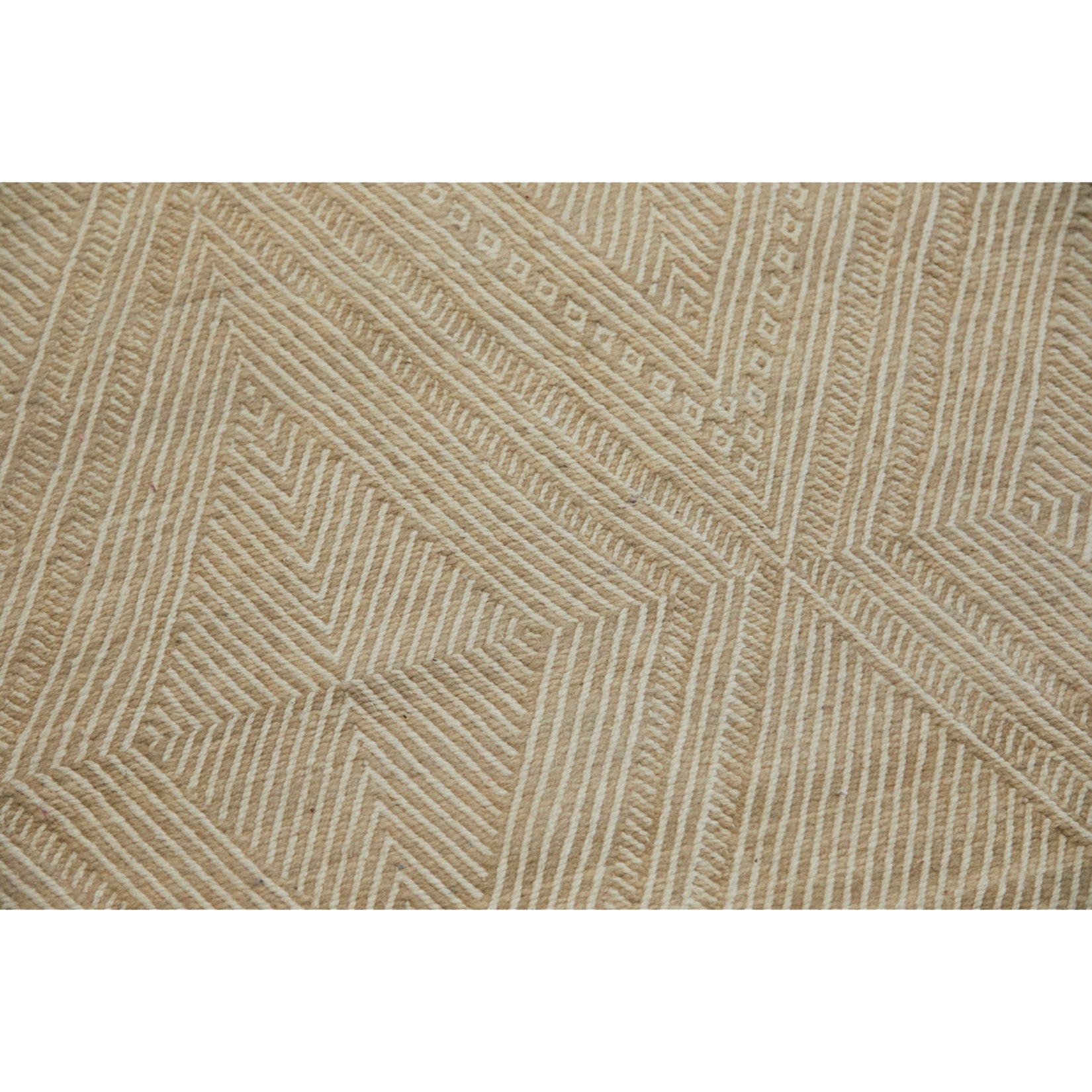 Contemporary Moroccan rug in ecru tones