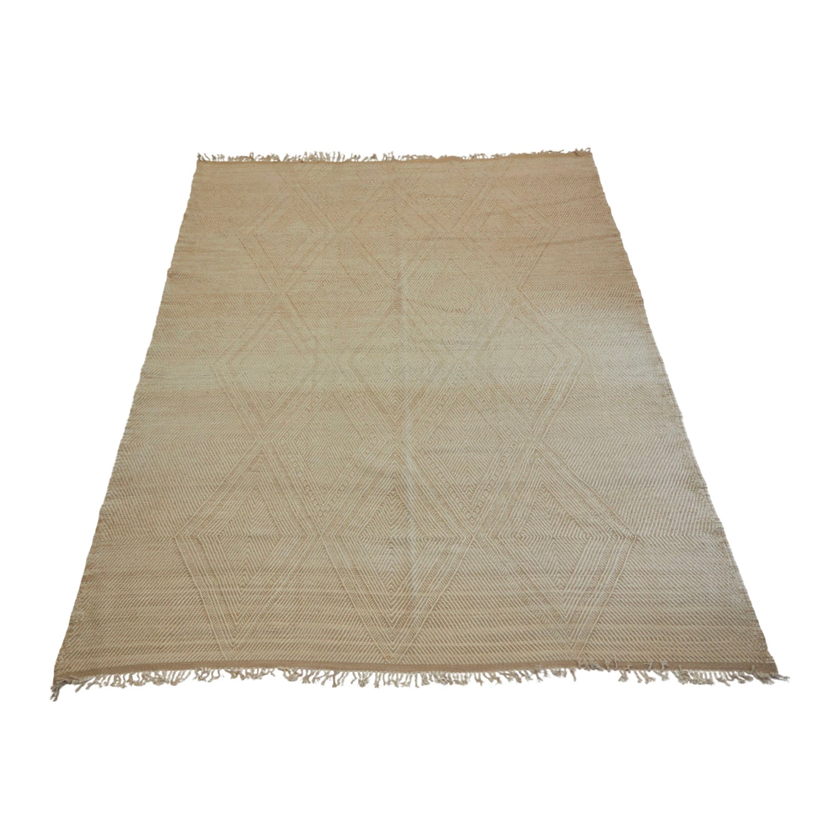 White Moroccan area rug with intricate design - Kantara | Moroccan Rugs