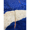 Abstract bohemian Moroccan berber carpet in blue and white - Kantara | Moroccan Rugs