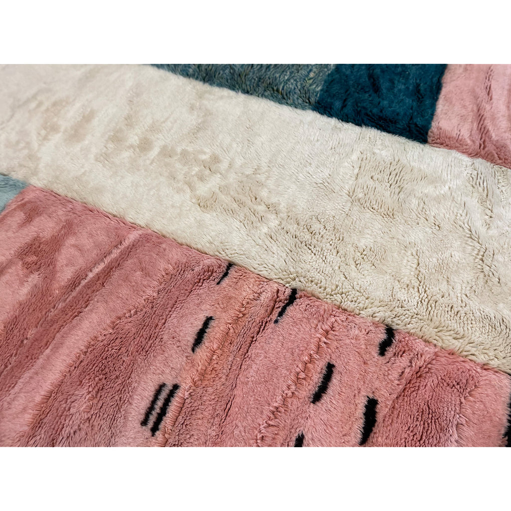 Colorful modern art deco Moroccan bedroom rug - Kantara | Moroccan Rugs