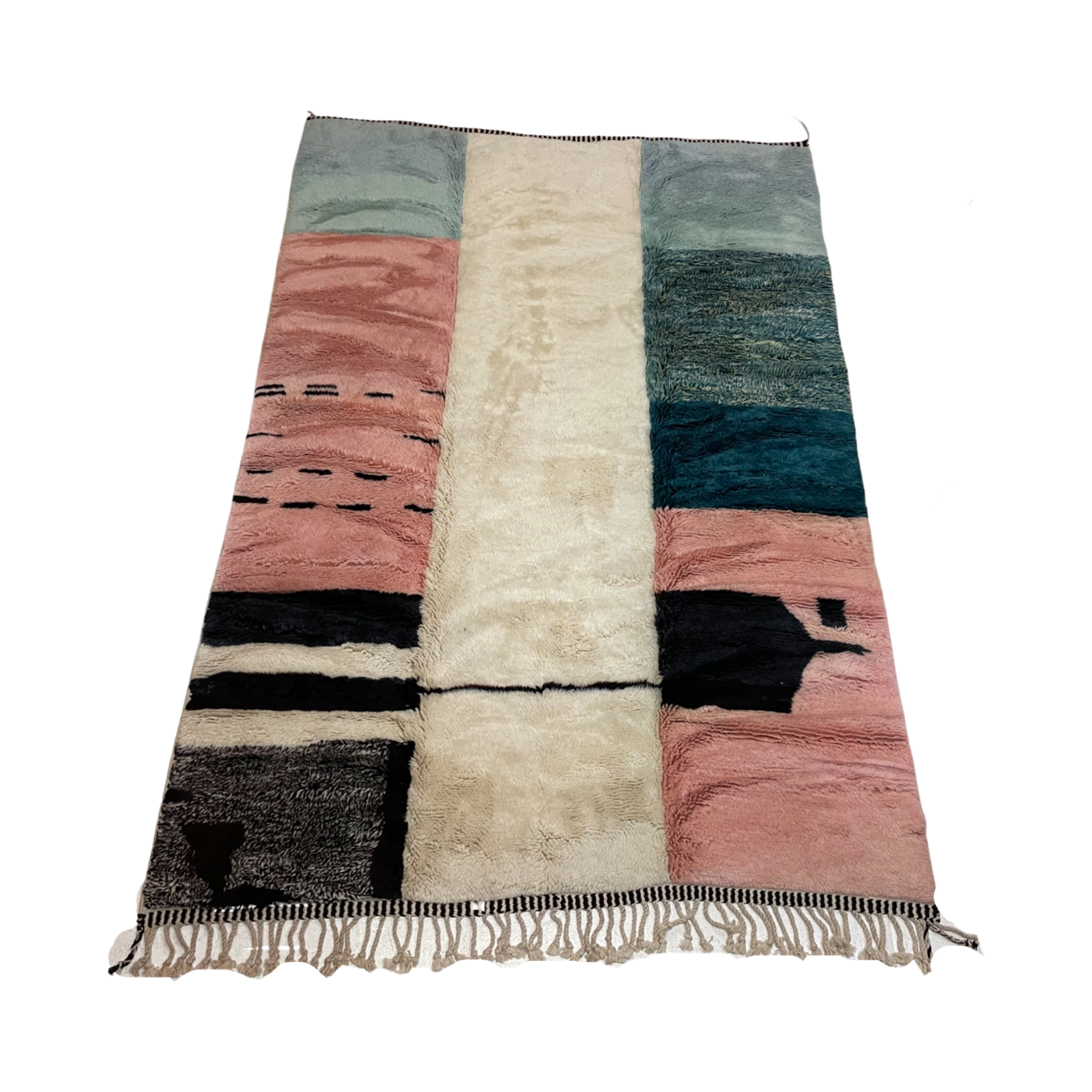 Abstract color block Moroccan berber carpet - Kantara | Moroccan Rugs
