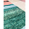 Colorful Moroccan area rug in ballet pink, sky blue, and seafoam green - Kantara | Moroccan Rugs