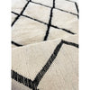 Neutral modern Moroccan diamond throw rug - Kantara | Moroccan Rugs