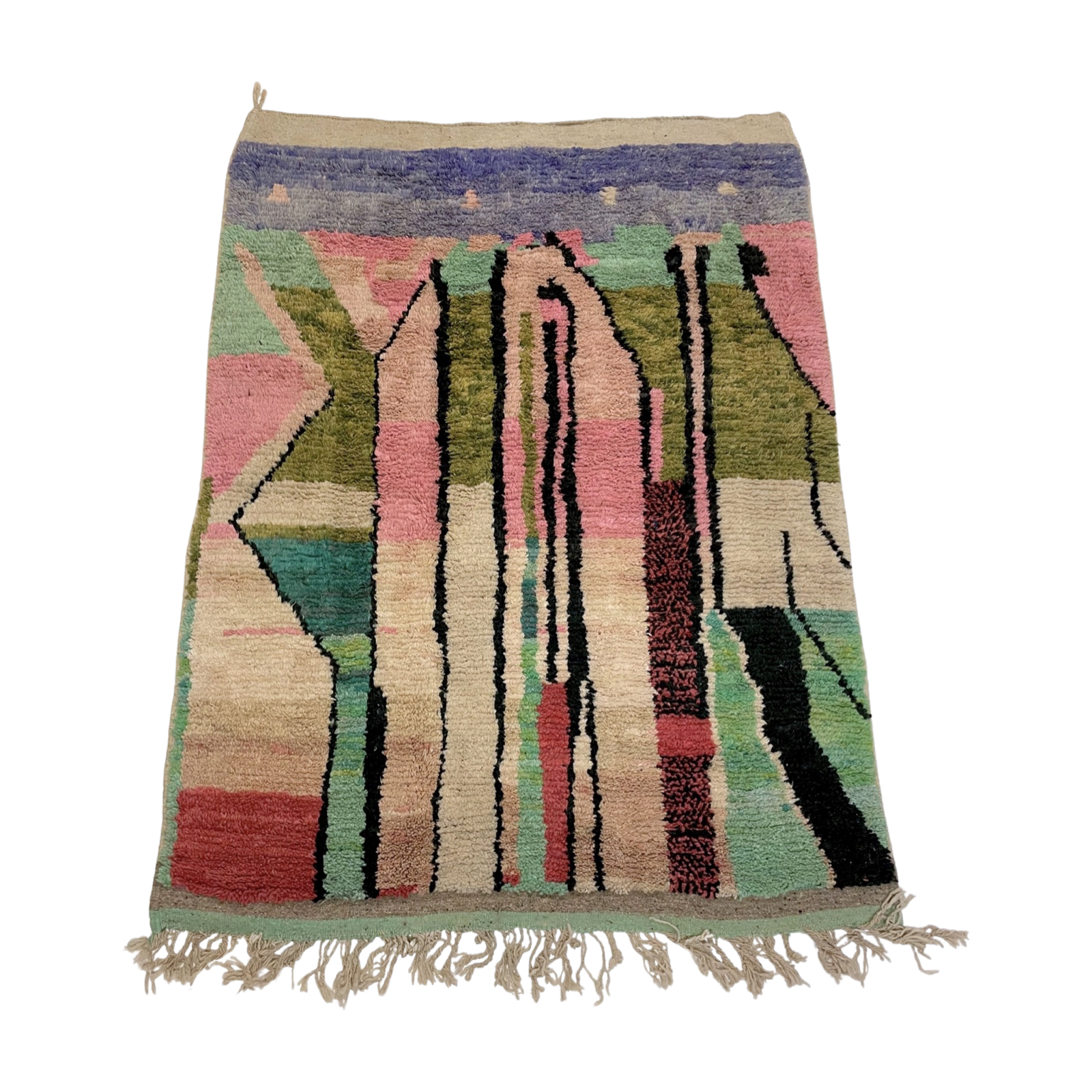 One-of-a-kind colorful Moroccan berber rug - Kantara | Moroccan Rugs