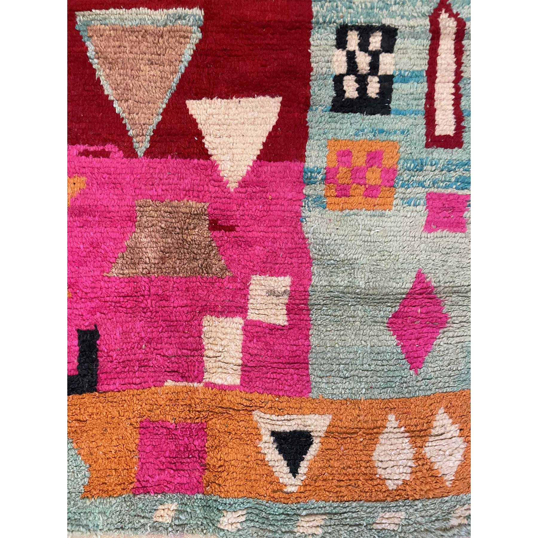 One-of-a-kind colorful Moroccan living room rug - Kantara | Moroccan Rugs