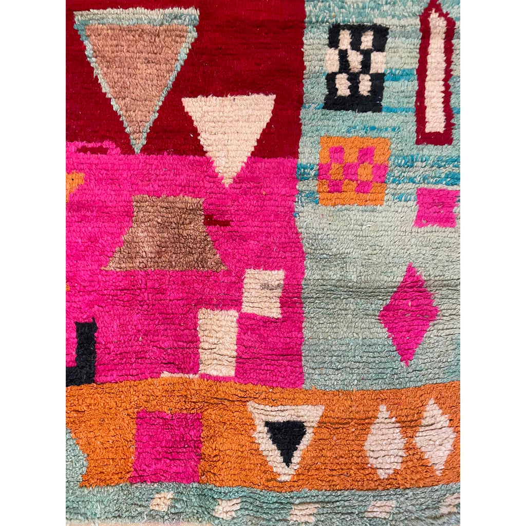 One-of-a-kind colorful Moroccan living room rug - Kantara | Moroccan Rugs