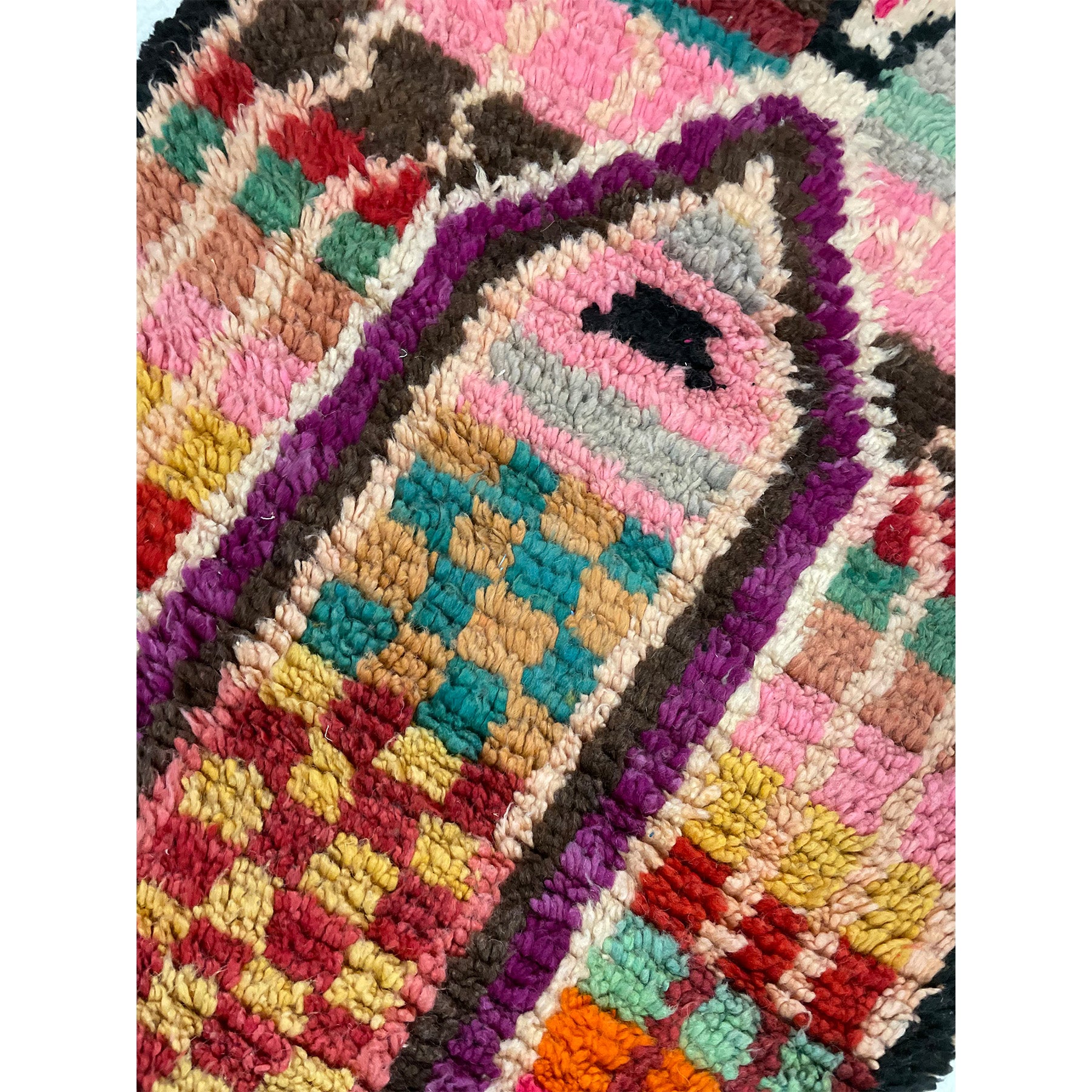 Colorful boho chic Moroccan statement runner rug - Kantara | Moroccan Rugs