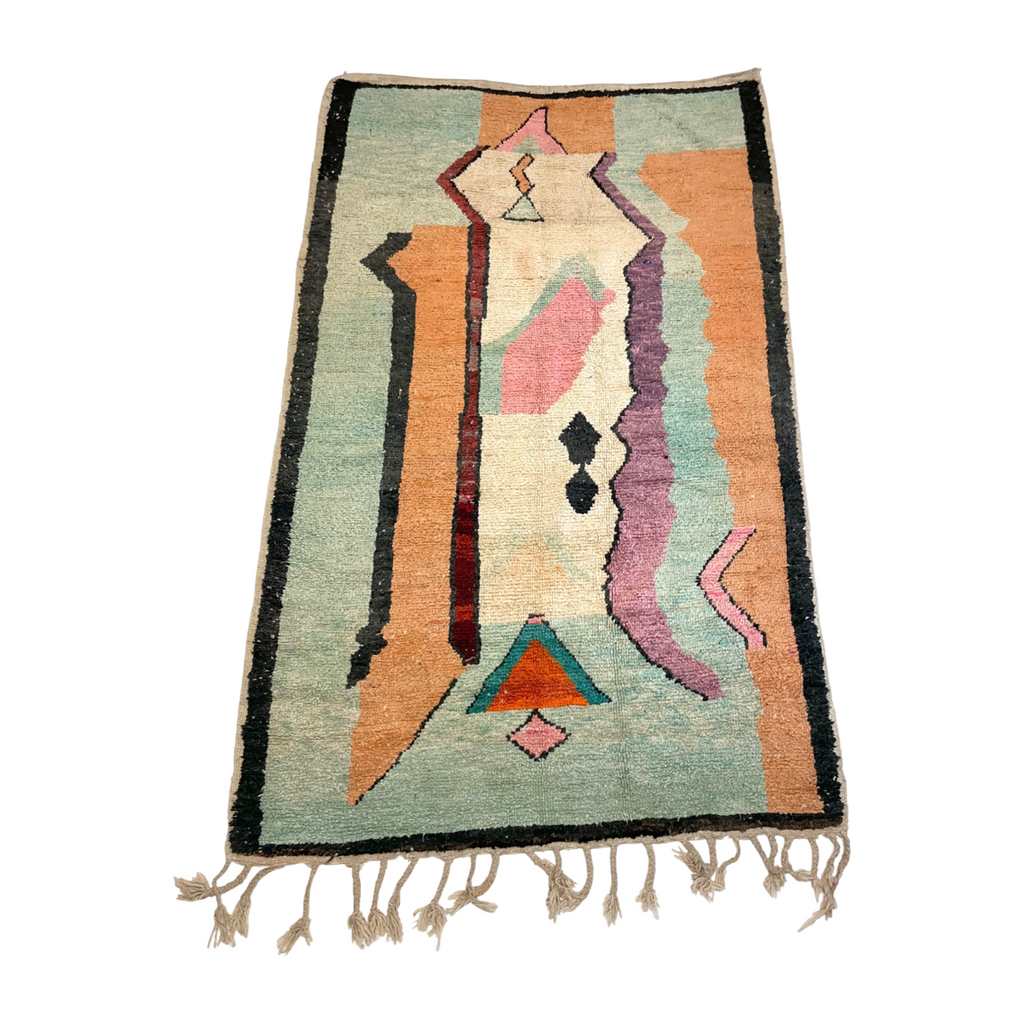 Sky blue Moroccan living room rug - Kantara | Moroccan Rugs