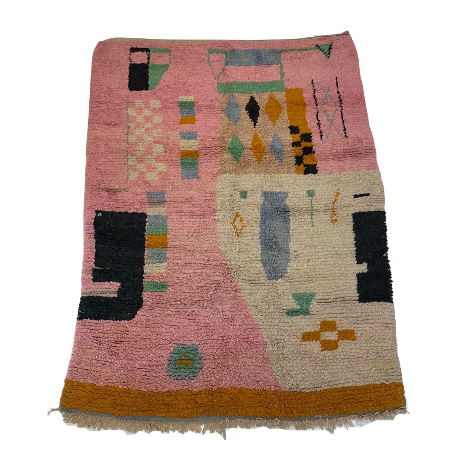 Pink medium sized Moroccan berber carpet - Kantara | Moroccan Rugs